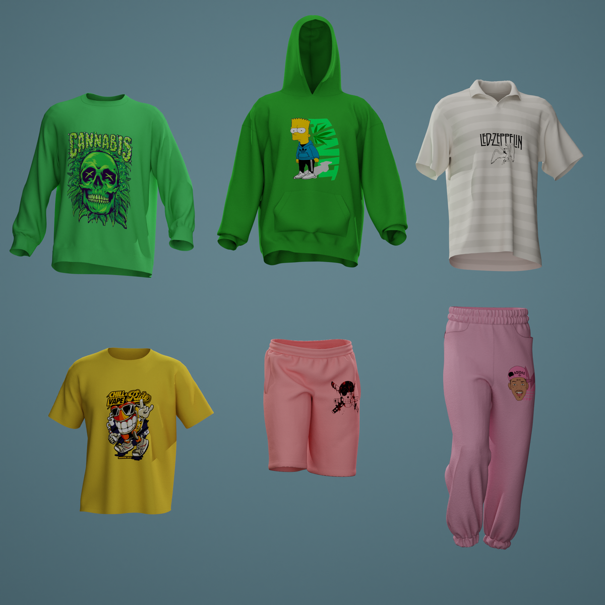 Clothing 3d Animation